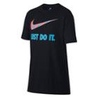 Boys 8-20 Nike Dri-fit Splatter Swoosh Tee, Size: Large, Grey (charcoal)