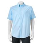 Men's Croft & Barrow&reg; True Comfort Classic-fit Stretch Button-down Shirt, Size: Medium, Turquoise/blue (turq/aqua)