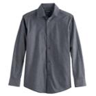 Boys 4-20 Chaps Stretch Button-down Shirt, Size: 6-7, Dark Grey