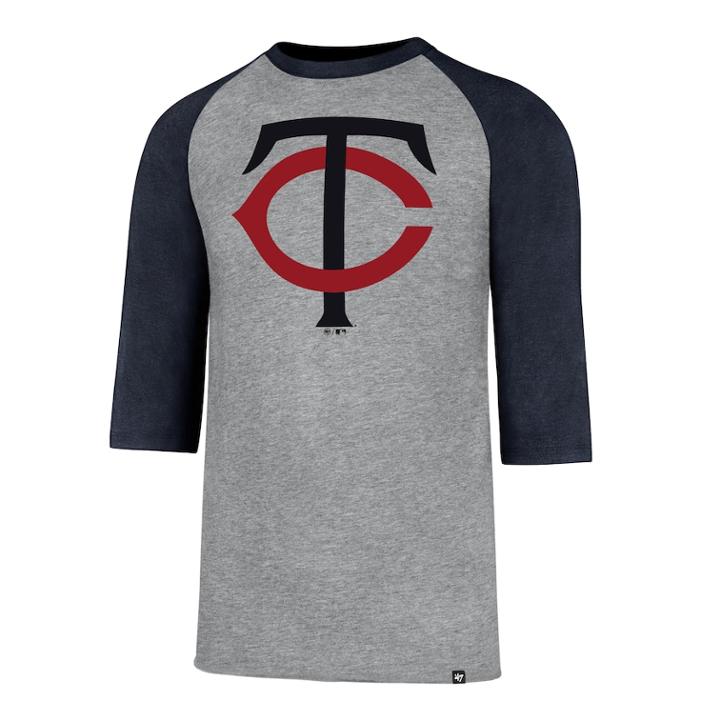 Men's '47 Brand Minnesota Twins Club Tee, Size: Small, Gray