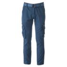 Men's Xray Slim-fit Twill Belted Cargo Pants, Size: 34, Blue