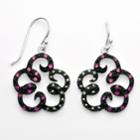 Silver Plated Crystal And Marcasite Flower Drop Earrings, Women's, Multicolor