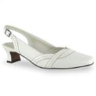 Easy Street Stunning Women's Slingback High Heels, Size: Medium (10), White