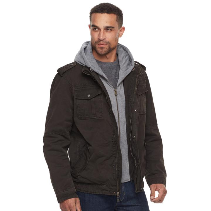 Big & Tall Levi's Hooded Trucker Jacket, Men's, Size: 4xb, Dark Brown