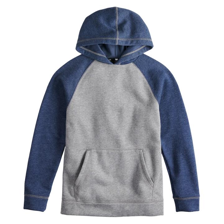 Boys 8-20 Tek Gear&reg; Ultra-soft Pull-over Hoodie, Size: L(14/16), Oxford