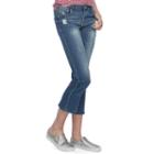 Juniors' Almost Famous Ripped Kick Crop Jeans, Teens, Size: 13, Orange Oth