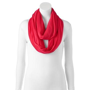 Calling The People Jersey Infinity Scarf, Women's, Red