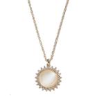 Lc Lauren Conrad Cabochon Starburst Pendant Necklace, Women's, Pink