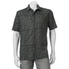 Big & Tall Croft & Barrow&reg; Classic-fit Patterned Crosshatch Button-down Shirt, Men's, Size: Xxl Tall, Dark Grey