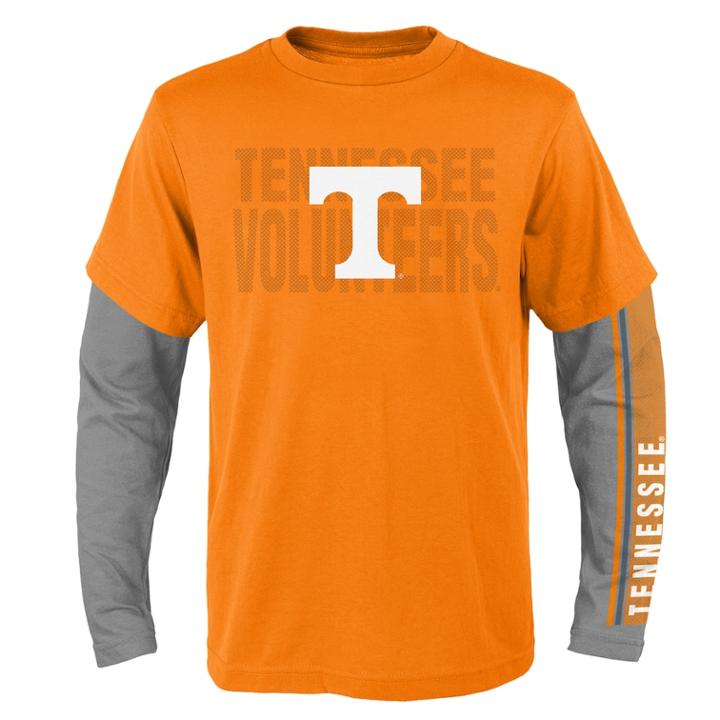 Boys 8-20 Tennessee Volunteers Playmaker Tee Set, Size: S 8, Orange