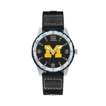 Sparo Men's Player Michigan Wolverines Watch, Black