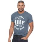 Men's Miller Lite Beer Tee, Size: Small, Blue (navy)