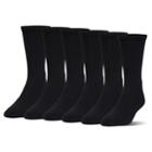 Boys Under Armour 6-pack Quarter-crew Socks, Size: 9-11, Black
