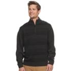 Men's Haggar Regular-fit Birdseye Striped Sweater, Size: Xl, Dark Green