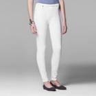 Simply Vera Vera Wang Rivet Denim Leggings, Women's, Size: Xl, White