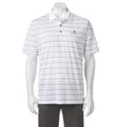 Pebble Beach, Men's Classic-fit Striped Performance Golf Polo, Size: Medium, White