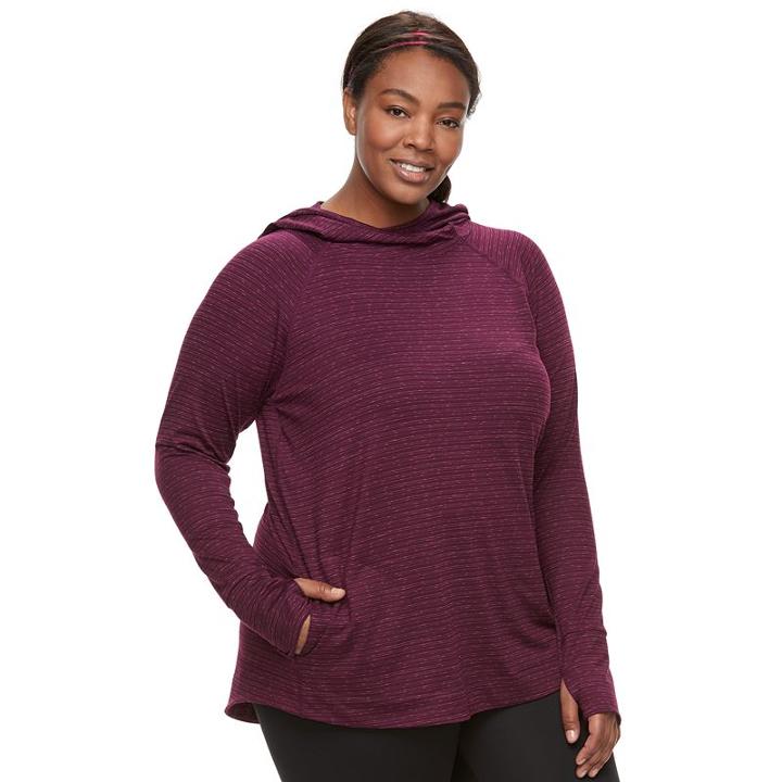 Plus Size Tek Gear&reg; Dry Tek Pullover, Women's, Size: 1xl, Drk Purple