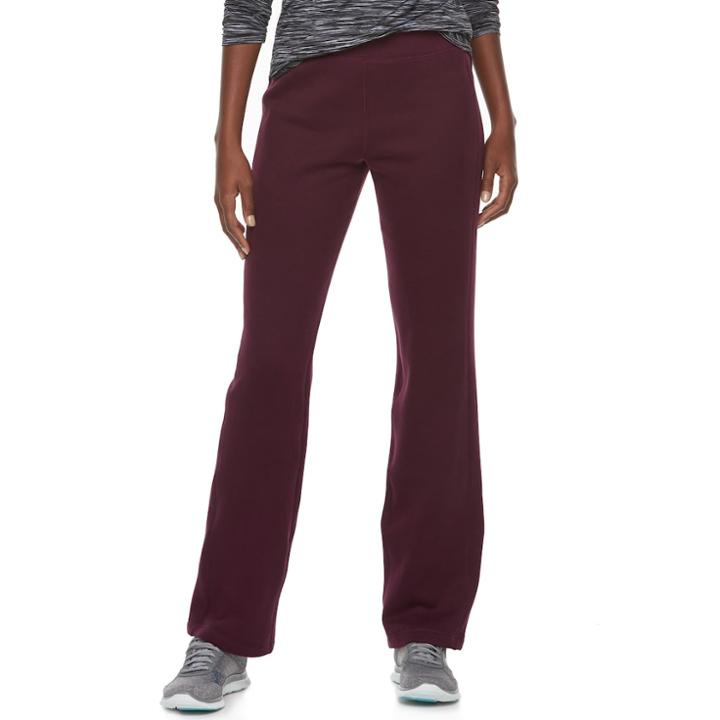 Women's Tek Gear&reg; Basic Fleece Pants, Size: Xs, Drk Purple