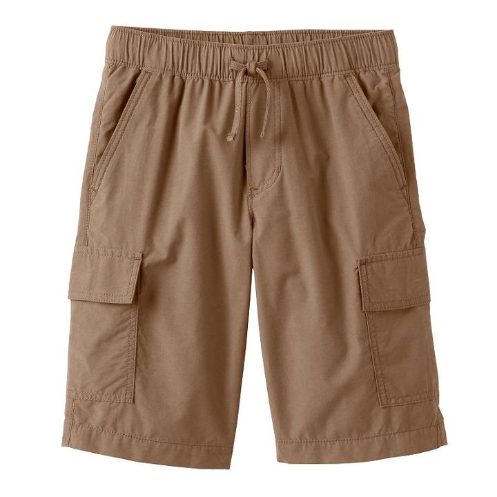 Husky Boys 8-20 Urban Pipeline&reg; Pull-on Shorts, Boy's, Size: M Husky, Med Beige