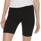 Juniors' So&reg; Bermuda Yoga Shorts, Size: Large, Black