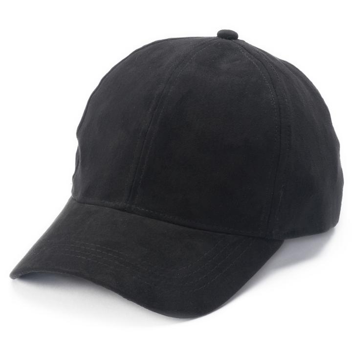 Mudd&reg; Faux Suede Baseball Cap, Women's, Black