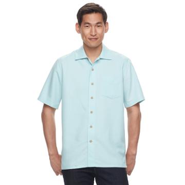 Men's Batik Bay Regular-fit Soft-touch Button-down Shirt, Size: Medium, Yellow Oth