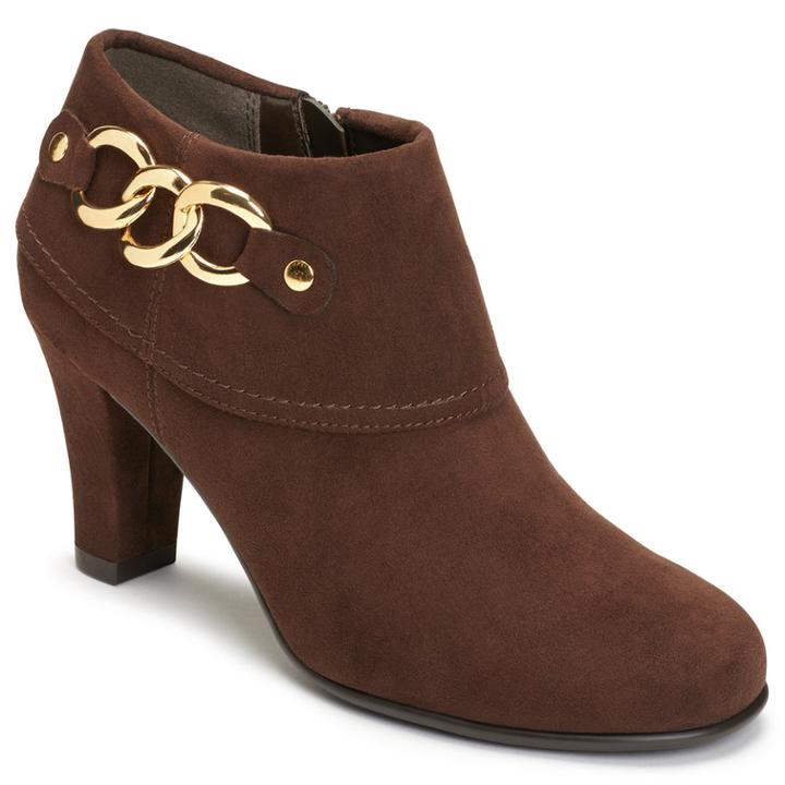 A2 By Aerosoles First Role Women's Heeled Dress Ankle Boots, Size: Medium (8), Brown Combo