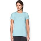 Women's Under Armour Big Logo Short Sleeve Graphic Tee, Size: Large, Blue