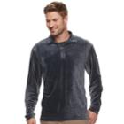Men's Haggar Regular-fit In-motion Stretch Velour Quarter-zip Pullover, Size: Large, Oxford
