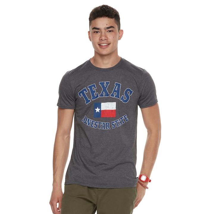 Men's Texas Tee, Size: Medium, Med Grey