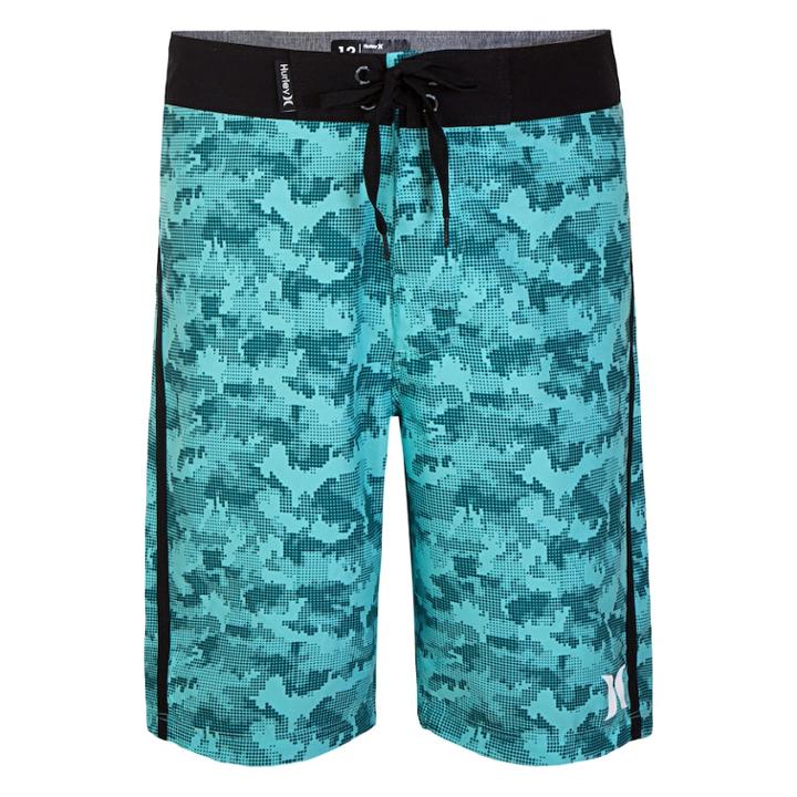 Boys 4-7 Hurley Micro Camo Abstract Board Shorts, Size: 7, Brt Green
