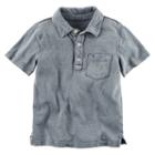 Boys 4-8 Carter's Solid Polo Shirt, Boy's, Size: 7, Grey