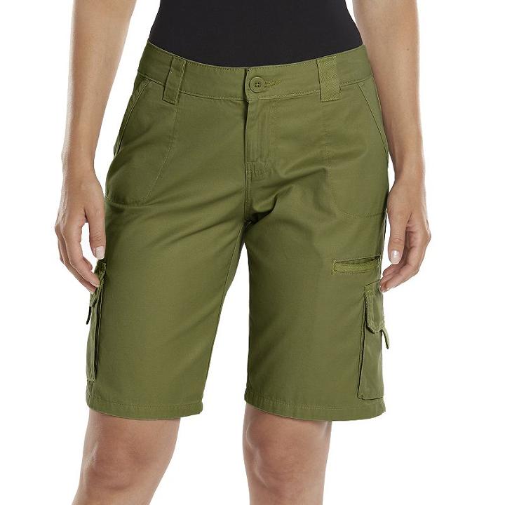 Women's Dickies Relaxed Cargo Shorts, Size: 16, Brt Green