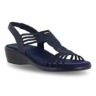 Easy Street Natara Women's Sandals, Size: 7 Wide, Blue (navy)