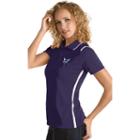 Women's Antigua Charlotte Hornets Merit Desert Dry Polo, Size: Small, Drk Purple