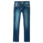 Girls 7-16 Wallflower Flap-pocket Skinny Jeans, Girl's, Size: 12, Blue Other