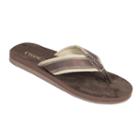 Men's Chaps Thong Flip-flops, Size: Large, Beige Oth