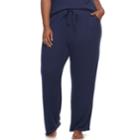 Plus Size Sonoma Goods For Life&trade; Open Hem Pants, Women's, Size: 1xl, Blue