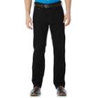 Men's Savane Straight-fit Active Flex Denim Pants, Size: 42x34, Black