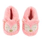 Girls 4-16 Faux-fur Fox Moccasin Slippers, Size: 10/11, Med Red