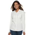 Women's Croft & Barrow&reg; Classic Soft Shirt, Size: Xxl, White