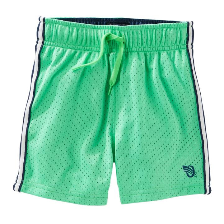 Boys 4-12 Oshkosh B'gosh&reg; Mesh Tricot Shorts, Size: 10, Green