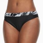 Women's Rbx Batik-trim Scoop Bikini Bottoms, Size: Large, Oxford
