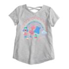 Girls 4-10 Jumping Beans&reg; Dreamworks Trolls Glittery Graphic Tee, Size: 10, Med Grey