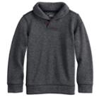 Boys 4-12 Sonoma Goods For Life&trade; Sweater Fleece Shawl Pullover Top, Size: 8, Dark Grey