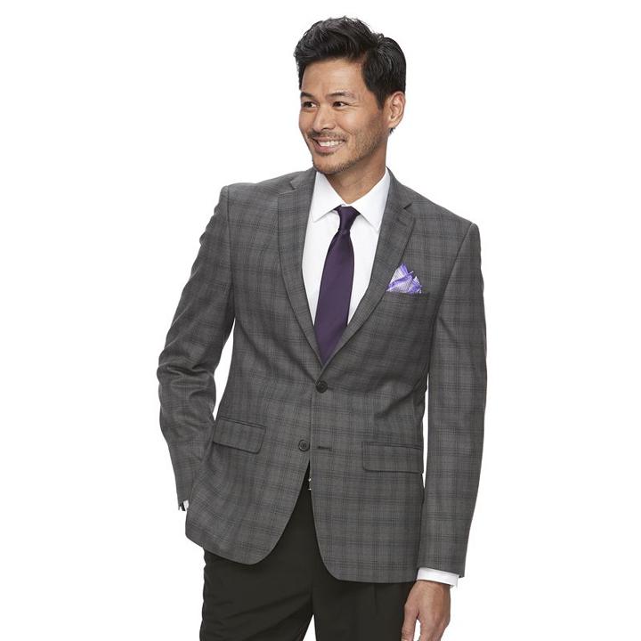 Men's Van Heusen Flex Slim-fit Sport Coat, Size: 42 - Regular, Grey