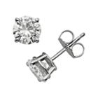 Forever Brilliant 14k White Gold 1 3/5-ct. T.w. Round-cut Lab-created Moissanite Stud Earrings, Women's