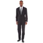 Men's Croft & Barrow&reg; Classic-fit Striped Black Unhemmed Suit, Size: 48l 42