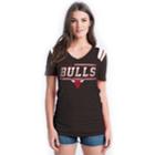 Women's Chicago Bulls Athletic Triblend Tee, Size: Small, Black