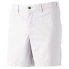 Men's Croft & Barrow&reg; Classic-fit Stretch Flat-front Shorts, Size: 40, White
